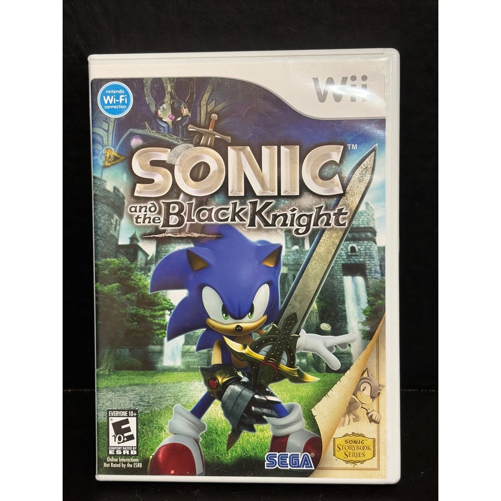 Sonic and the Black Knight Nintendo Wii CIB Complete with Manual Sega 2009 EUC